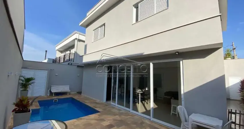 Sobrado à venda no Condomínio Residencial Villa D'Áquila com 307m² | 4 dormitórios sendo 3 suítes e 4 vagas de garagem.