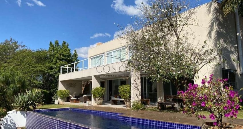 Sobrado mobiliado à venda no condomínio Residencial Ipê em São Pedro-SP com 419,30 m² | 4 suítes e 4 vagas de garagem