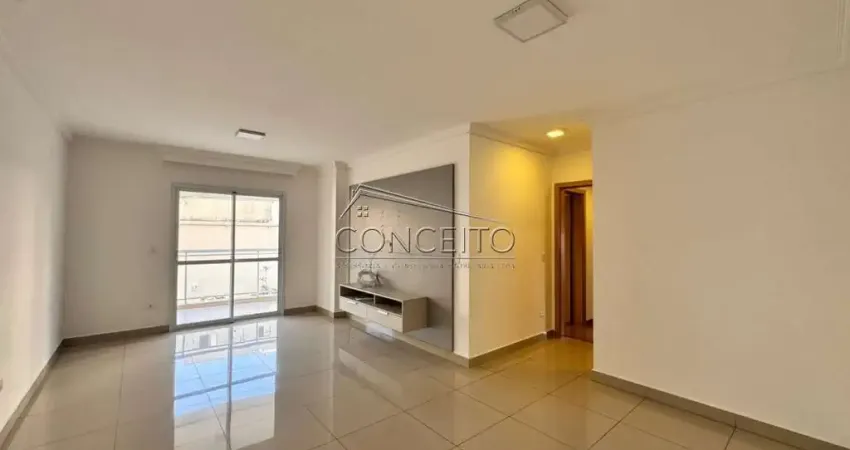 Apartamento para locação no Edifício San Victor com 118m² | 3 dormitórios, sendo 1 suíte, varanda gourmet e 2 vagas de garagem.