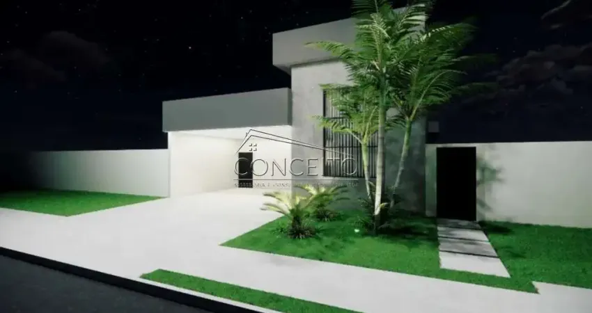 Casa térrea em construção à venda no Condomínio Belmonte com 195 m² | 3 dormitórios e 4 vagas de garagem