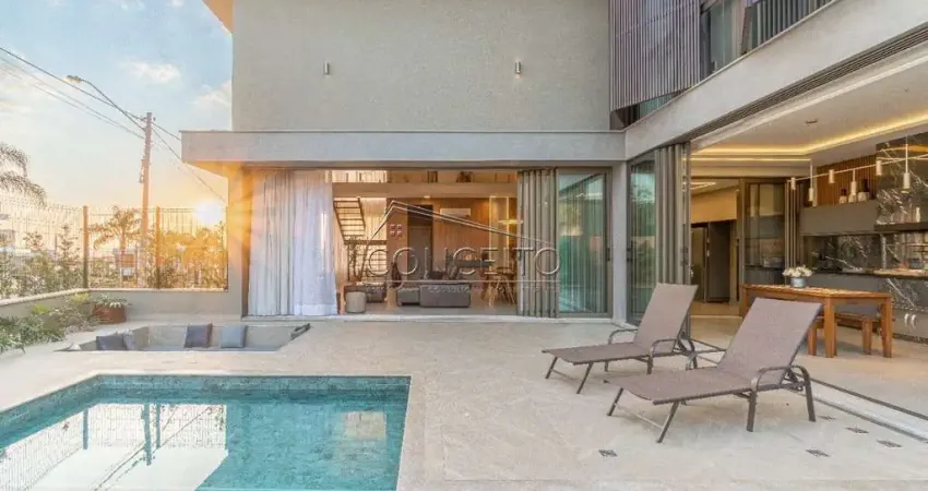 Sobrado de alto padrão à venda no condomínio villa bela vista com 324,48 m² | 3 suítes, sendo 1 suíte master com banheira e 4 vagas de garagem.