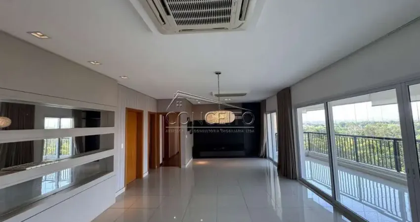 Apartamento para locação no condomínio residencial palladio com área útil de 280 m² | 4 suítes com armários planejados, 4 vagas de garagem e depósito.