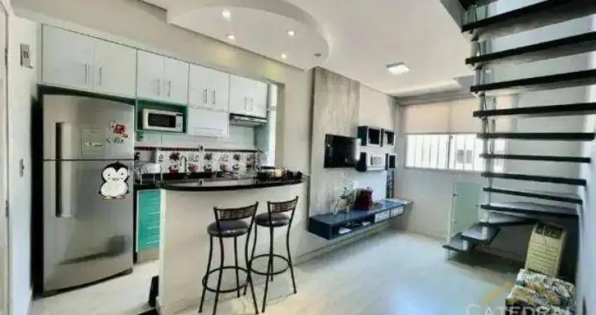 Cobertura duplex mobiliada com 2 dorms e espaço gourmet – 103m² – venda r$ 680 mil / locação r$ 4.386 – ponte são joão, jundiaí/sp