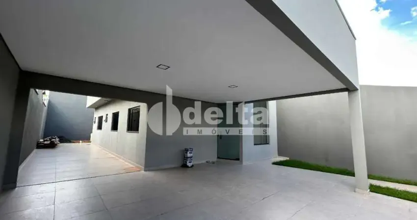 Casa residencial com área Gourmet disponível para venda no bairro Laranjeiras em Uberlândia-MG