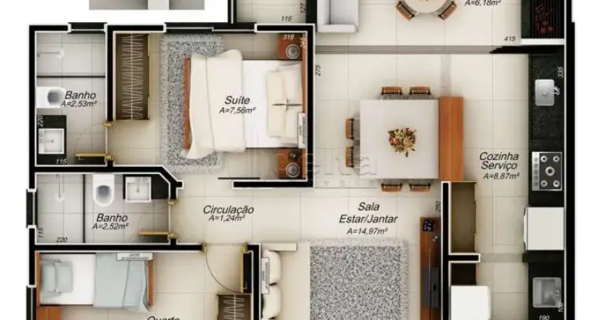 Apartamento disponível para venda no bairro Santa Mônica em Uberlândia - MG