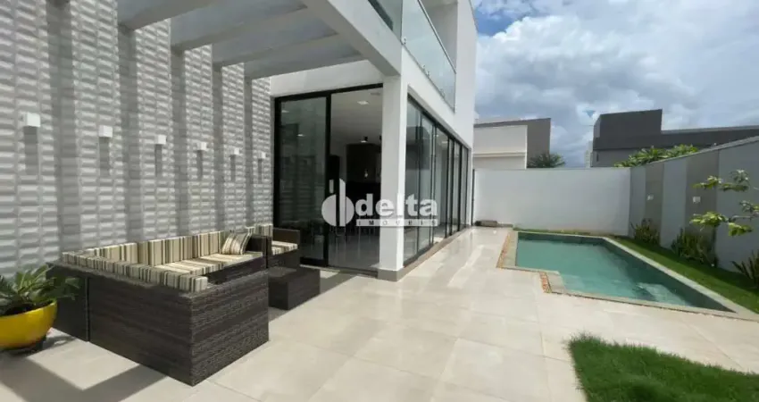 Casa em condomínio com 3 suítes disponível para venda no bairro nova uberlândia em uberlândia - mg.