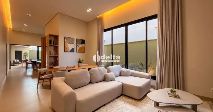 Casa em condomínio residencial disponível para venda no bairro laranjeiras em uberlândia-mg.