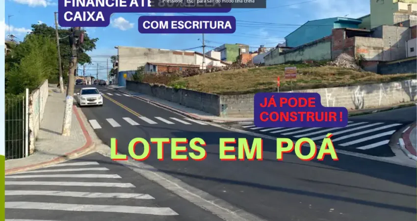 Vende Terrenos no Jardim Beatriz Poá , financiamento direto com proprietário . Lotes com Escritura e desdobrados.