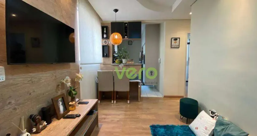Apartamento com 2 dormitórios à venda, 45 m² por r$ 215.000,00 - loteamento industrial machadinho - americana/sp