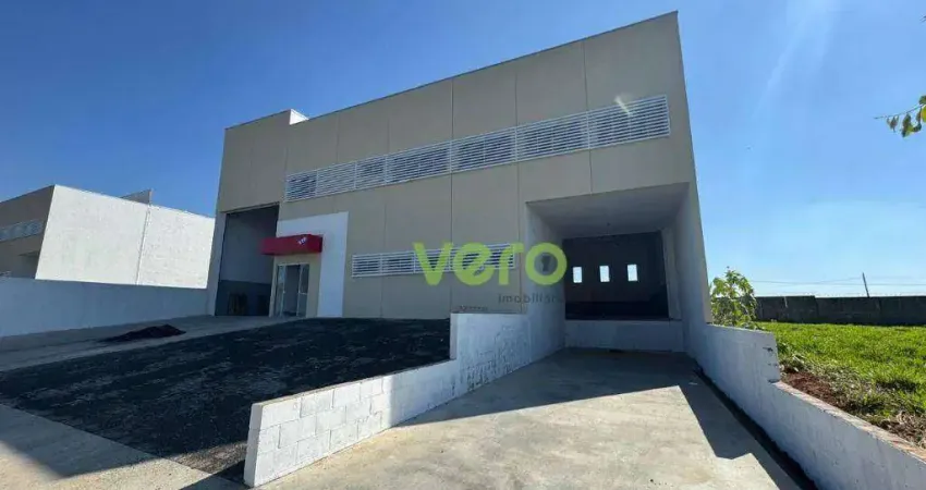 Galpão para alugar, 1021 m² por r$ 17.150,53/mês - parque industrial souza queiroz - limeira/sp