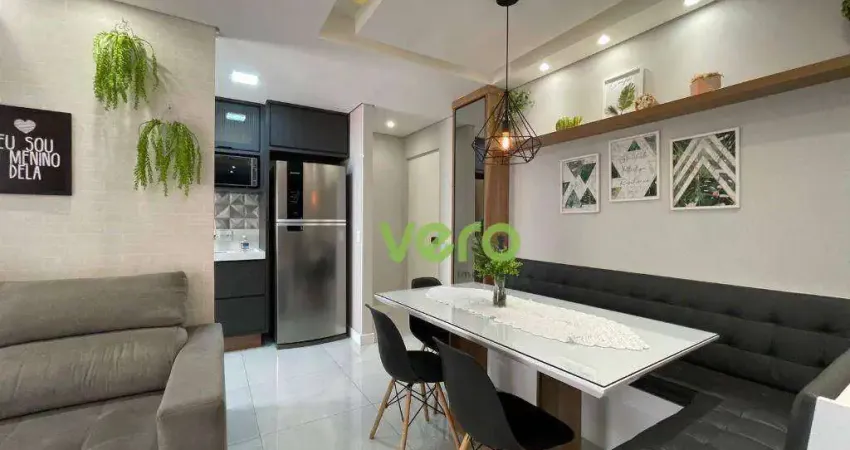 Apartamento com 2 dormitórios à venda, 57 m² por r$ 420.000,00 - residencial dona margarida - santa bárbara d'oeste/sp