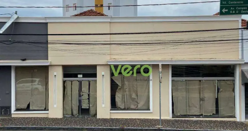 Salão para alugar, 258 m² por r$ 9.800/mês - centro - americana/sp