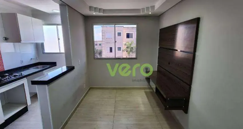Apartamento com 2 dormitórios, 50 m² - venda por r$ 225.000,00 ou aluguel por r$ 1.195,00/mês - chácara letônia - americana/sp