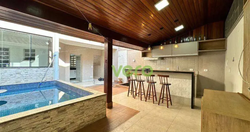 Casa com 3 dormitórios, 221 m² - venda por r$ 880.000,00 ou aluguel por r$ 4.950,00/mês - parque novo mundo - americana/sp
