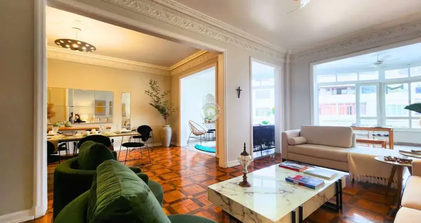 Espetacular apartamento à venda em Copacabana, Rio de Janeiro - 4 quartos, 2 suítes, 2 salas, 5 banheiros, 1 vaga, 220m²!