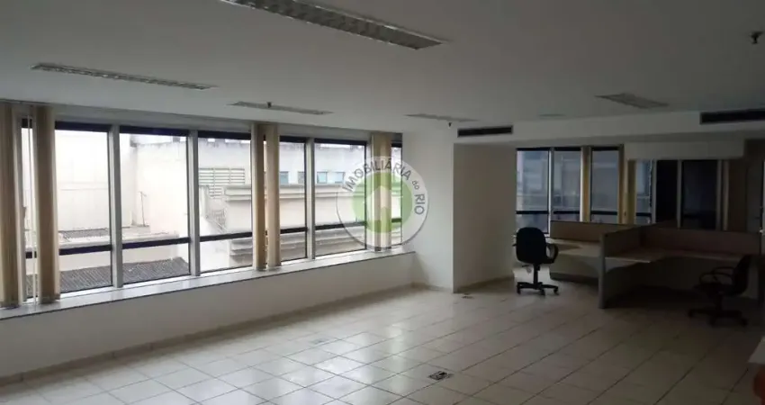 Sala Comercial para Locação no Centro do Rio de Janeiro-RJ: 2 Banheiros e 190m² de Área