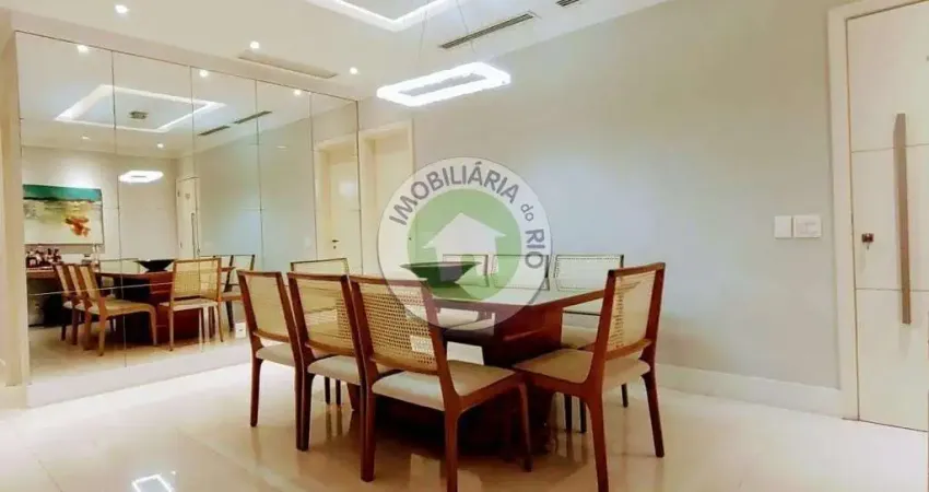 Apartamento de luxo à venda na Barra da Tijuca, Rio de Janeiro: 3 quartos, 3 suítes, 2 salas, 5 banheiros, 3 vagas e 150m².