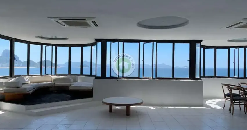ESPETACULAR COBERTURA NA AV. ATLÂNTICA POSTO 6 - VISTA DESLUMBRANTE PARA A PRAIA DE COPACABANA