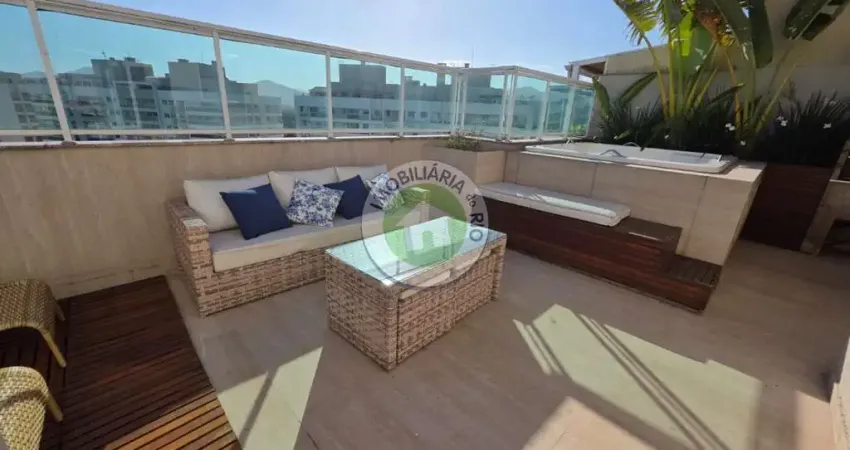 Cobertura duplex à venda no recreio dos bandeirantes, rio de janeiro-rj: 3 quartos, 1 suíte, 131m², 2 vagas de garagem!