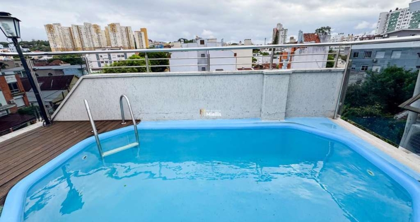 Cobertura com piscina de 3 dormitórios e 2 vagas no Partenon
