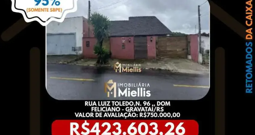 Imóvel retomado caixa no bairro dom feliciano em gravataí - oportunidade única!
