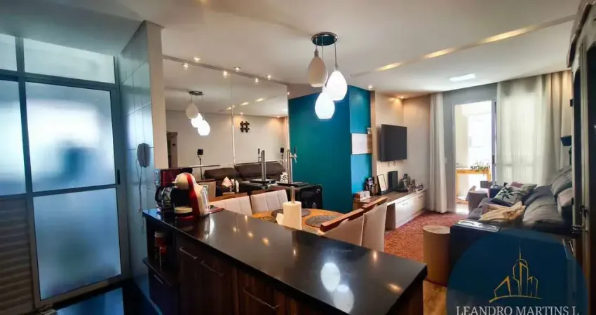 Apartamento à venda, 2 dormitórios, closet e varanda, campo grande - sp