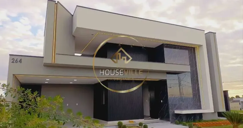 Casa térrea, 3 dormitórios( 3 suítes), 4 vagas, condomínio santa mônica.