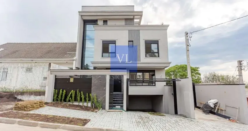 Sobrado triplex de alto padrão à venda no uberaba - curitiba/pr: 3 quartos, 3 suítes, 3 salas, 5 banheiros, 3 vagas de garagem!