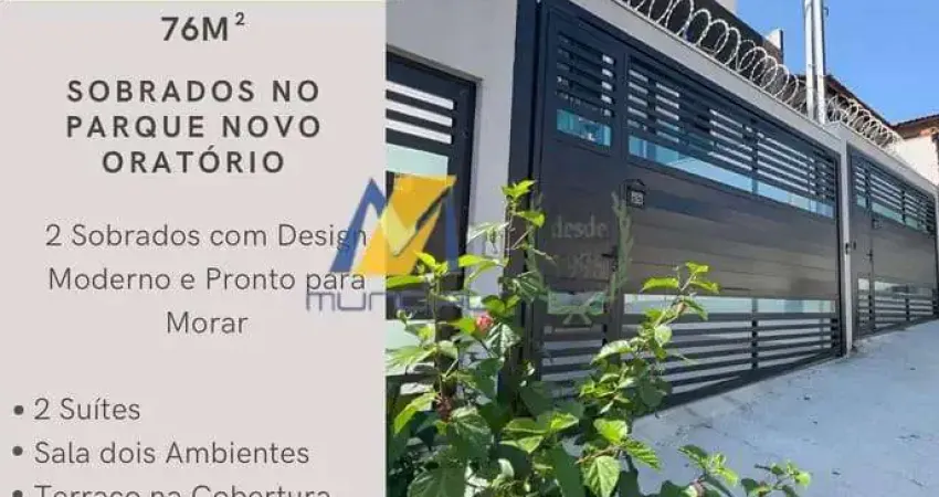 Vendo 2 Sobrados com terraço no Parque Novo Oratório