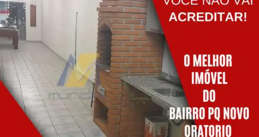???? excelente casa com 3 dormitórios, 2 vagas, á venda no parque novo oratório