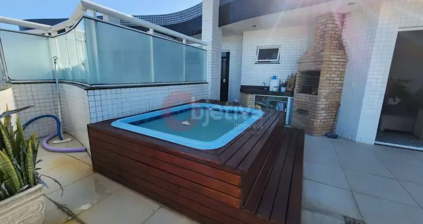 Cobertura duplex, 4 quartos, vista mar, Braga - Cabo Frio