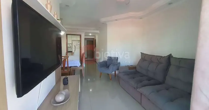 Apartamento linear, 3 quartos, mobiliado, Passagem - Cabo Frio