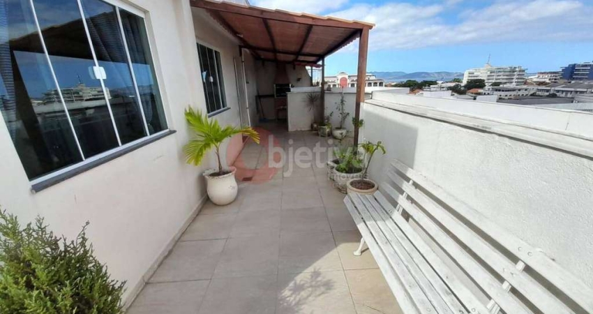 Cobertura tríplex , 5 quartos, 220m², vista mar, Braga - Cabo Frio