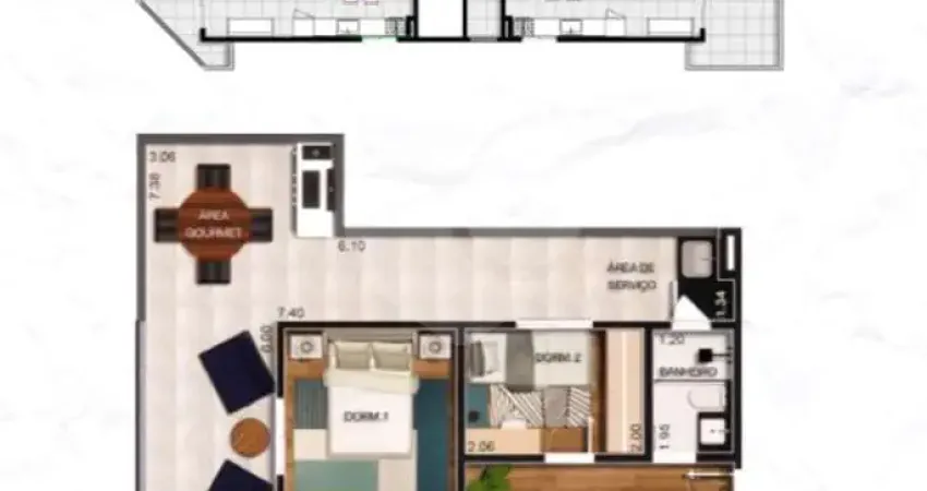 Apartamento com 2 quartos à venda na Rua Sargento Sílvio Nunes Miranda, 3, Parque Peruche, São Paulo