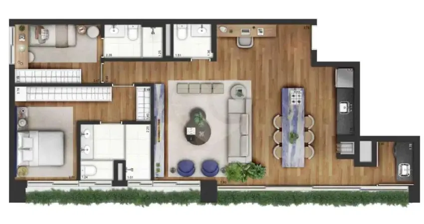 Apartamento com 2 quartos à venda na Rua Otávio Tarquínio de Souza, 1222, Campo Belo, São Paulo