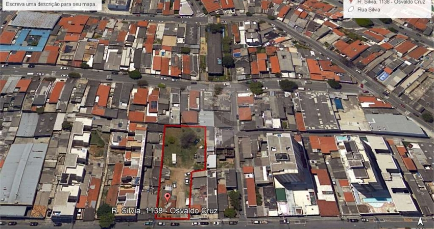 Terreno à venda na Rua Sílvia, 1138, Osvaldo Cruz, São Caetano do Sul