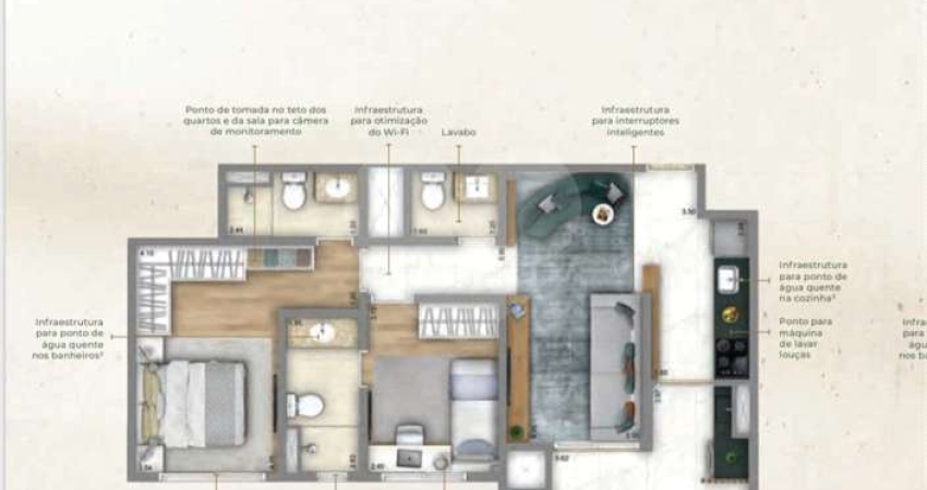 Apartamento com 2 quartos à venda na Rua Antônio Blasques, 122, Vila Primavera, São Paulo