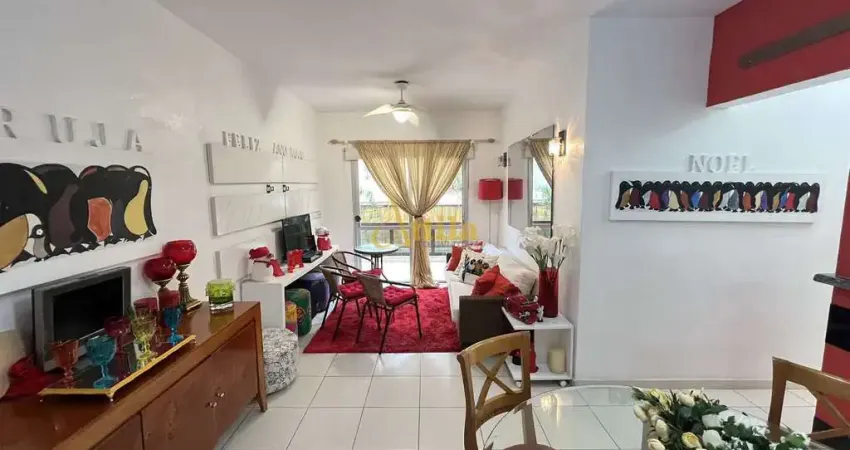 Apto decorado, (lado praia), 2 dorms., 1 vaga, Enseada