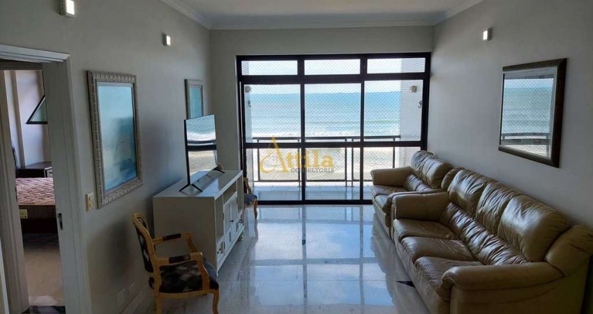 Apto 4 dorms., frente praia Pitangueiras, 2 vagas, lazer