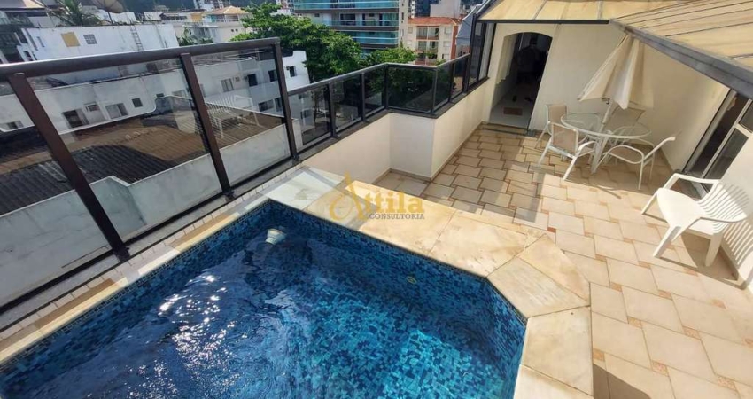 Penthouse com 3 quartos, Enseada, Guarujá - R$ 690 mil, Cod: 398