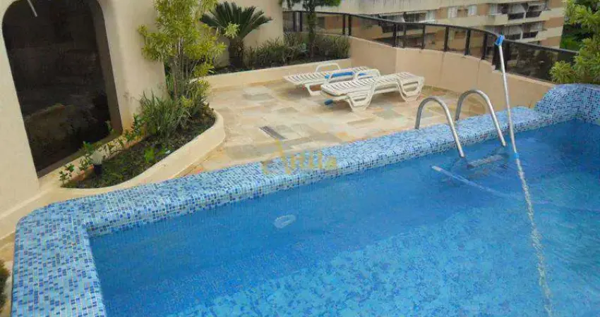 Cobertura vista para o mar, 3 suítes, lazer, 3 vagas, Enseada