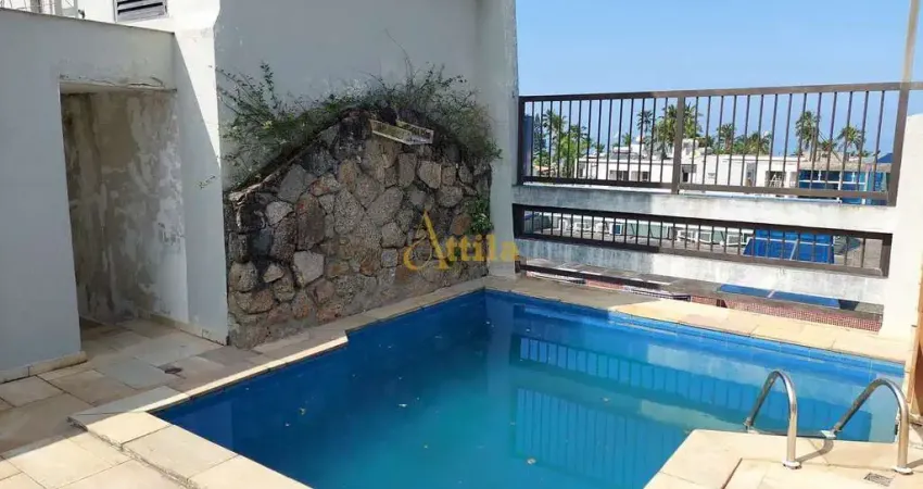 Cobertura 100mts praia, 5 dorms., 4 vagas, Enseada