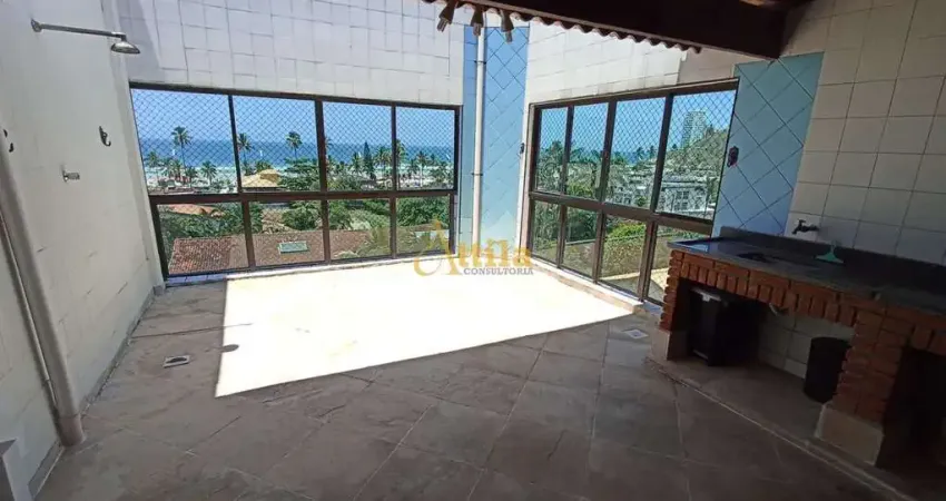 Cobertura Duplex, 4 dorms., vista mar, 2 vagas, lazer