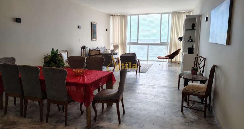 Apto 4 dorms., frente praia, 1 vaga, Pitangueiras