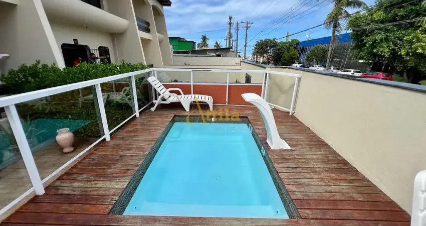 Casa em villagio, 50mts da praia, 3 dorms., piscina