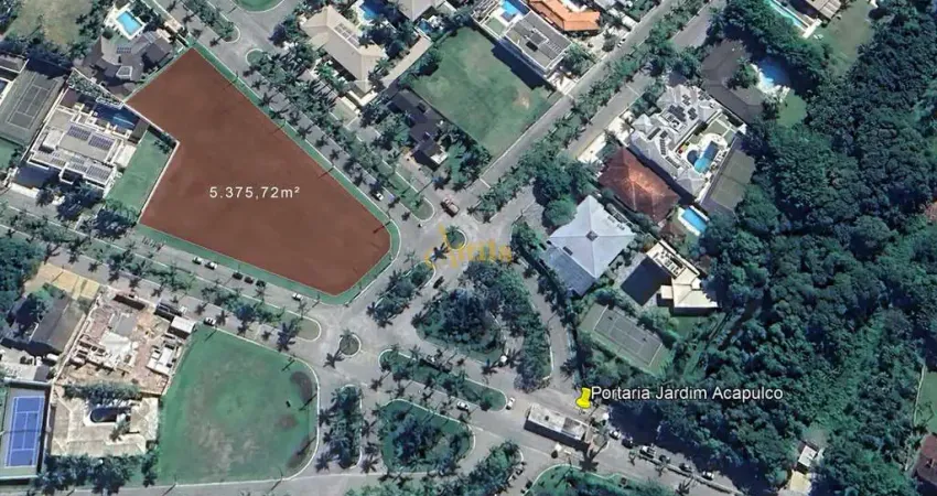 Terreno 5.375,72m² no jardim acapulco guarujá – alto padrão