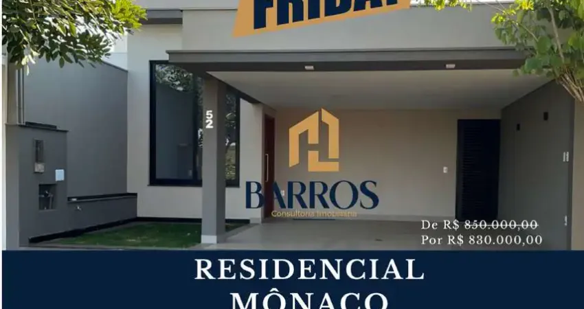 Casa em condomínio à venda 3 dormitórios, 140m2 - bairro jardim califórnia, residencial mônaco - piracicaba/sp