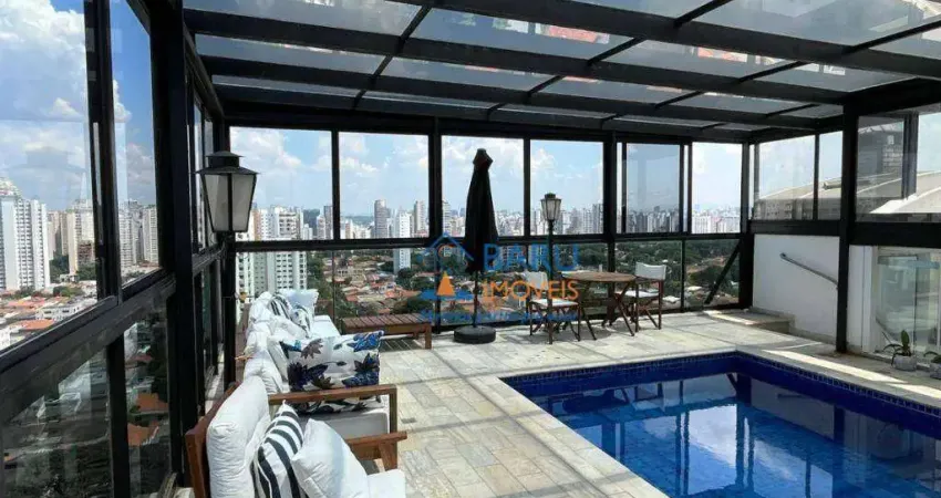 Cobertura com 4 dormitórios à venda, 594 m² - campo belo - são paulo/sp