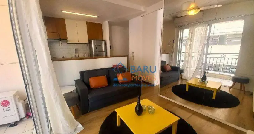 Apartamento com 1 dormitório, 45 m² - venda por r$ 700.000,00 ou aluguel por r$ 5.385,77/mês - consolação - são paulo/sp
