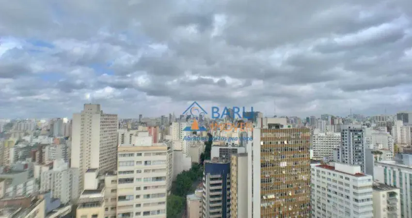 Kitnet com 1 dormitório, 33 m² - venda por r$ 400.000,00 ou aluguel por r$ 3.663,46/mês - higienópolis - são paulo/sp